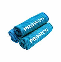 Toalla deportiva refrescante PROIRON - Azul- Set 3 toallas